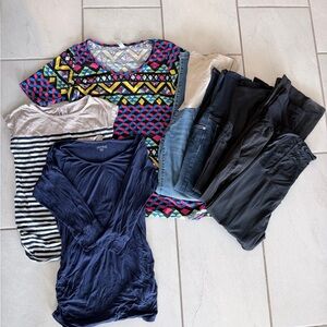 A Pea in the Pod Maternity clothes size XS, maternity shirt, maternity pants